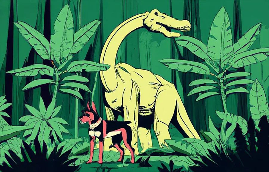 The Dog and the Dinosaur